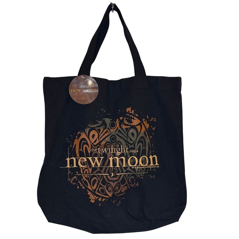 NWT Twilight Saga New Moon Black Canvas Tote Bag